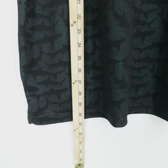 Greg Norman Shirt Mens XXL 2XL Black All Over Shark Print Golf Performance - Picture 5 of 10